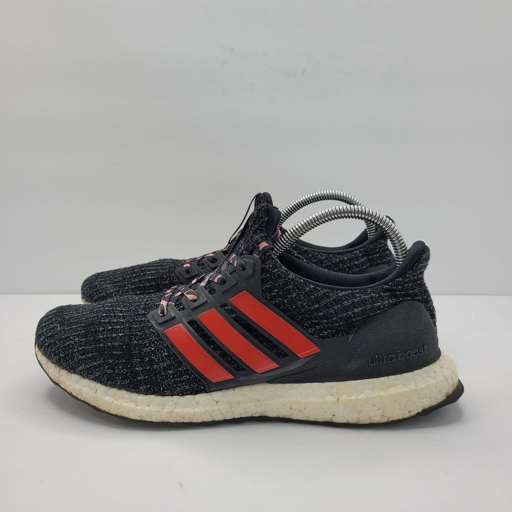 Adidas Ultra Boost 4.0 2018 Men's Black Red Running Shoes F35231 US Size 9 - Picture 2 of 8